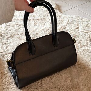Black Inspired Handbag Margaux Faux Leather